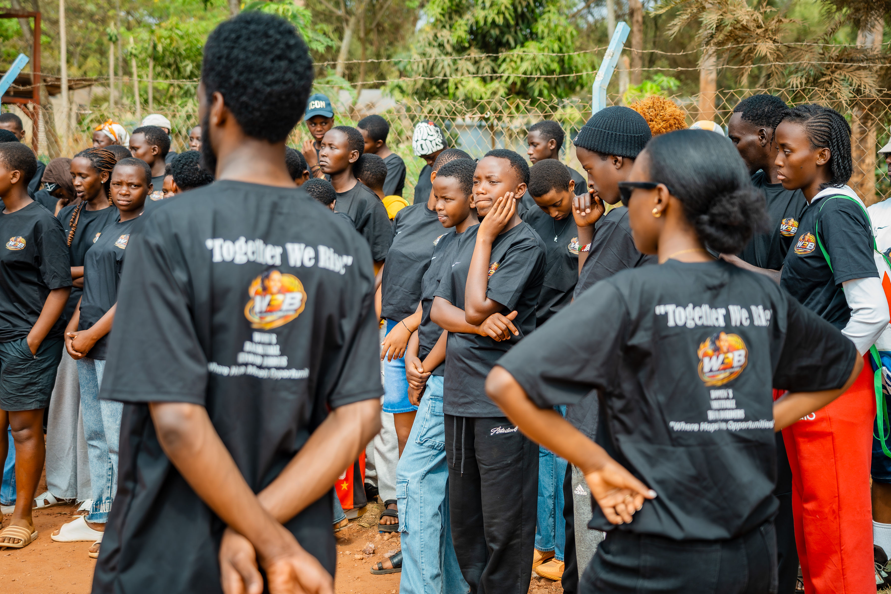 W3B players gathered in official launch shirts during the launch camp